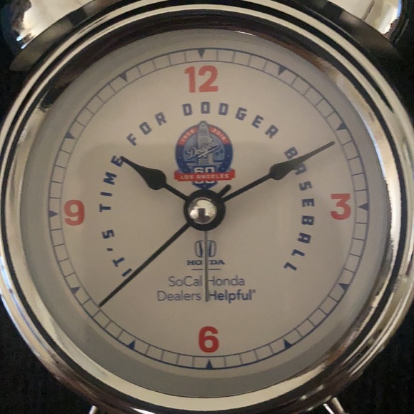 DODGER BASEBALL ALARM CLOCK - Picture 2 of 5